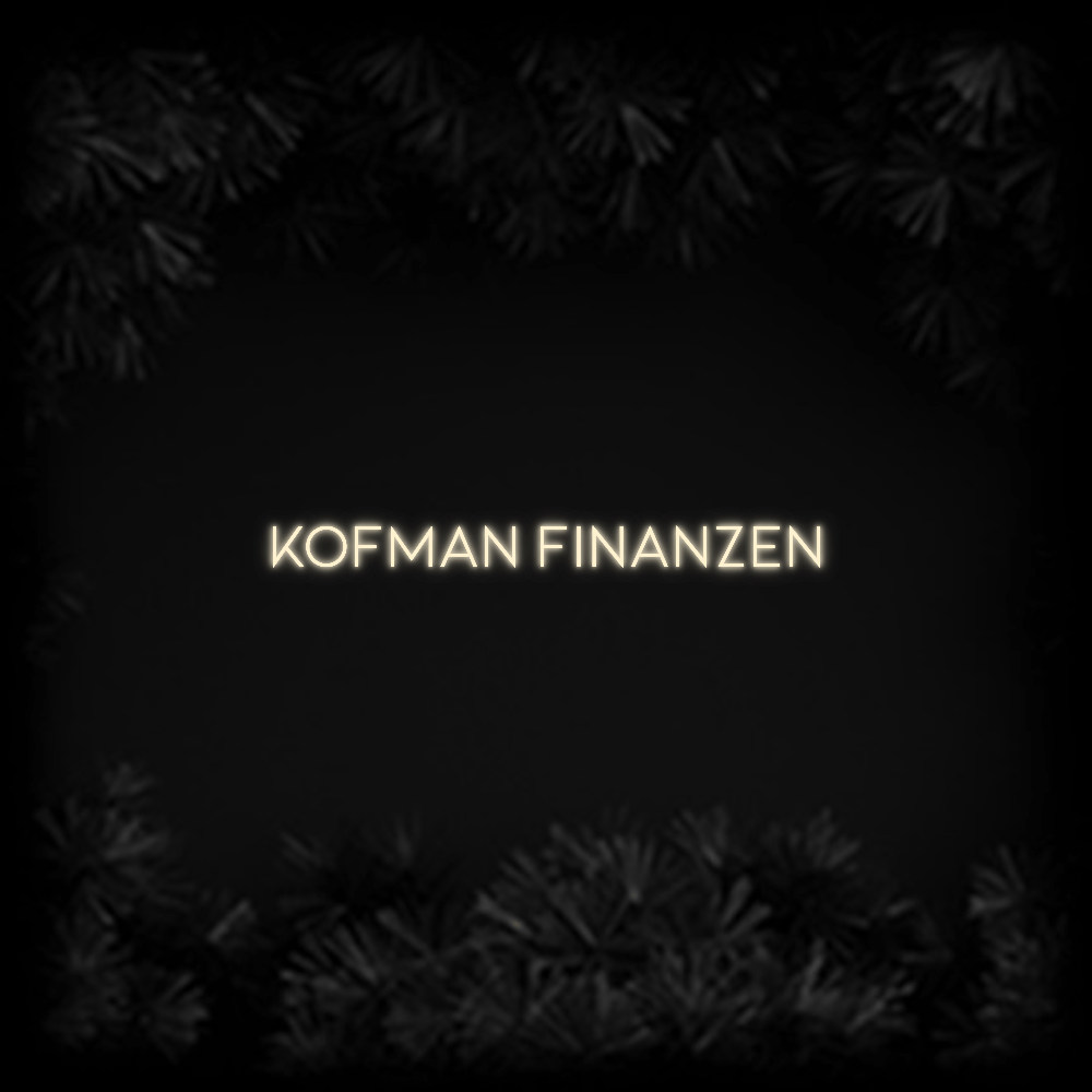 Konfiguriertes Neonschild: Kofman Finanzen - Official Neon - led neon schild schriftzug personalisiert