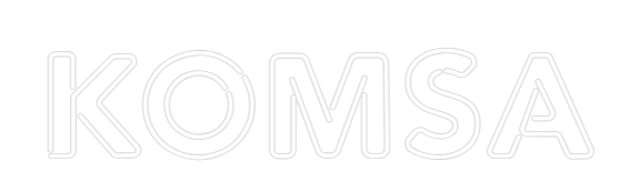 Konfiguriertes Neonschild: KOMSA - Official Neon - led neon schild schriftzug personalisiert