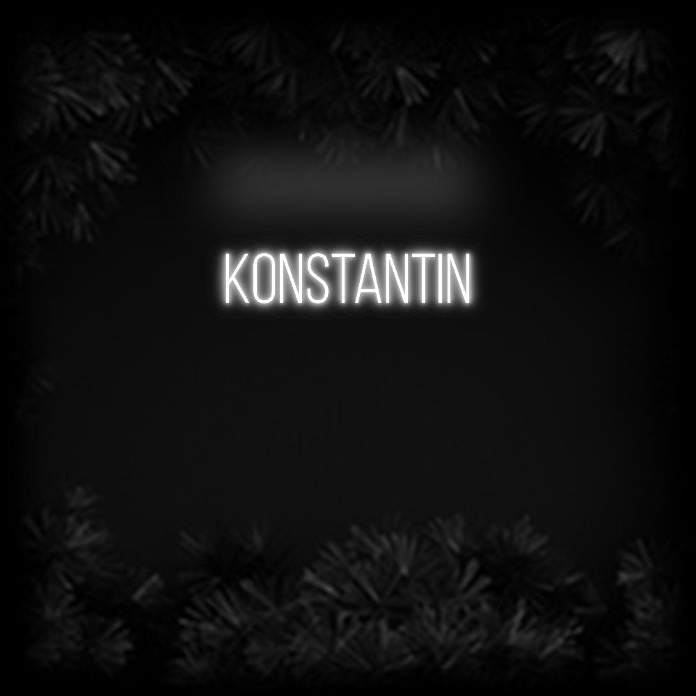 Konfiguriertes Neonschild: Konstantin - Official Neon - led neon schild schriftzug personalisiert