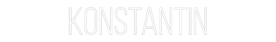 Konfiguriertes Neonschild: Konstantin - Official Neon - led neon schild schriftzug personalisiert