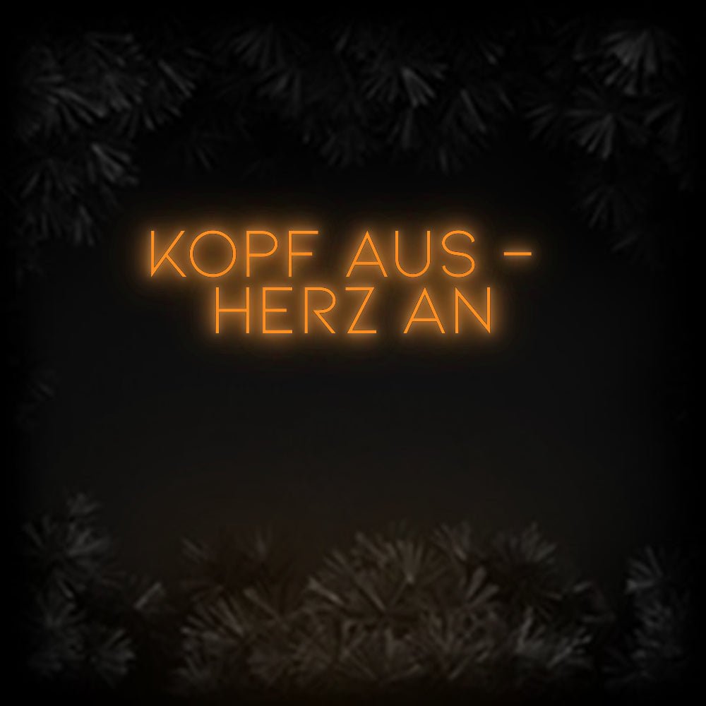 Konfiguriertes Neonschild: Kopf aus - ... - Official Neon - led neon schild schriftzug personalisiert