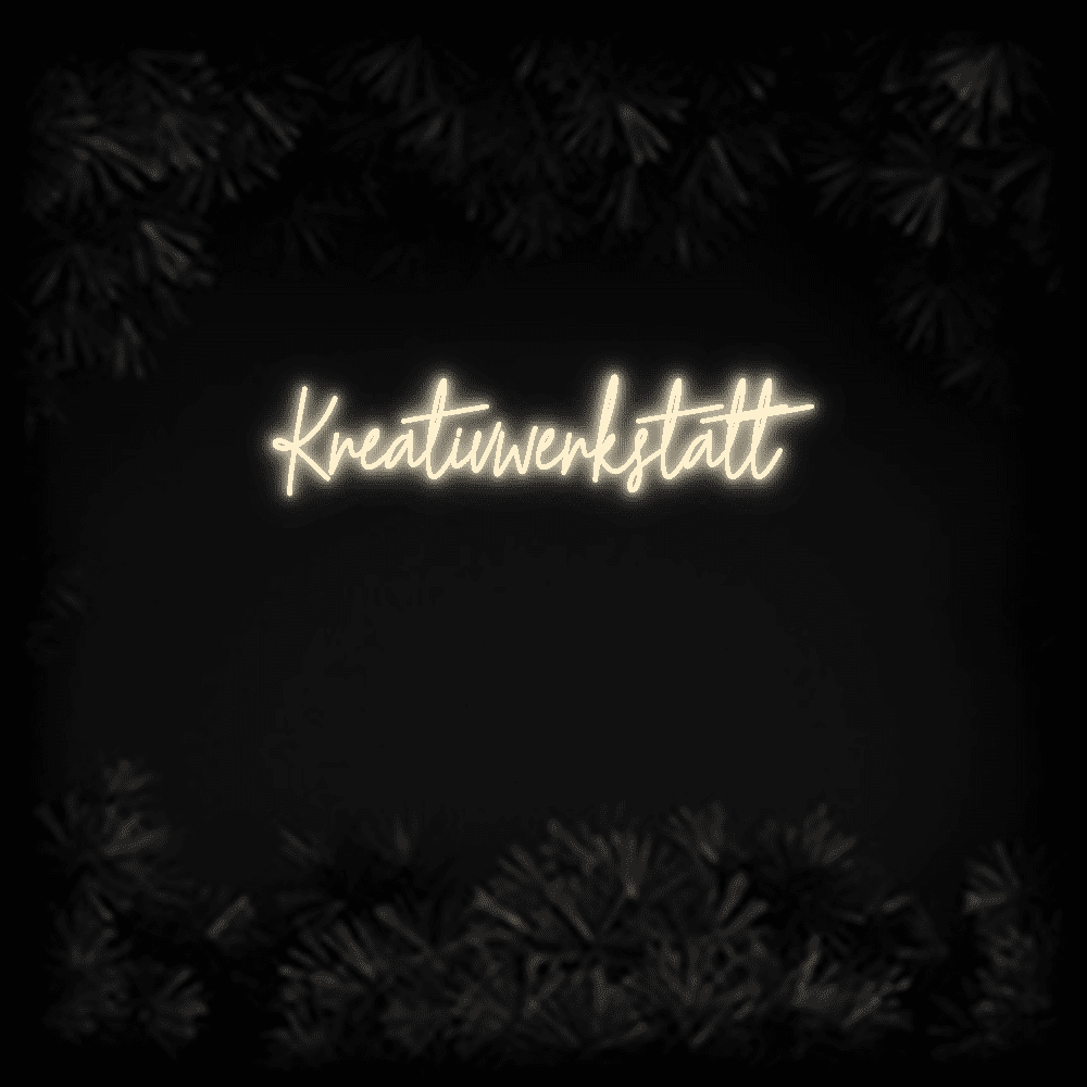 Konfiguriertes Neonschild: Kreativwerkstat... - Official Neon - led neon schild schriftzug personalisiert