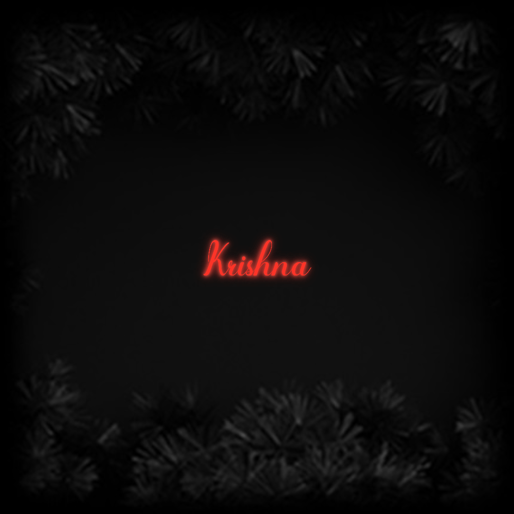 Konfiguriertes Neonschild: Krishna - Official Neon - led neon schild schriftzug personalisiert