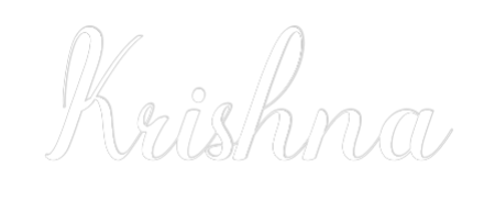Konfiguriertes Neonschild: Krishna - Official Neon - led neon schild schriftzug personalisiert