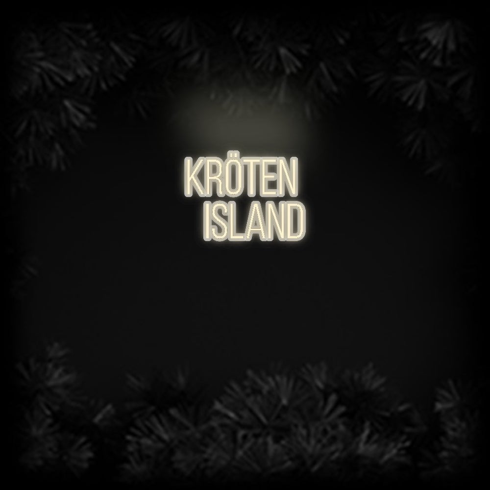 Konfiguriertes Neonschild: Kröten Island - Official Neon - led neon schild schriftzug personalisiert