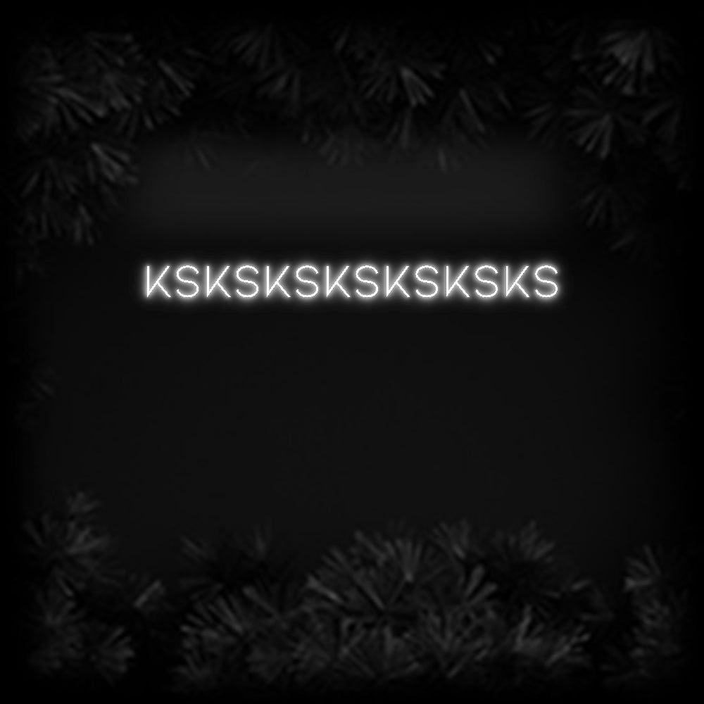 Konfiguriertes Neonschild: Ksksksksksksks - Official Neon - led neon schild schriftzug personalisiert