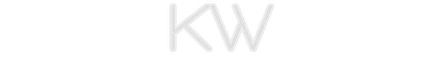 Konfiguriertes Neonschild: KW - Official Neon - led neon schild schriftzug personalisiert