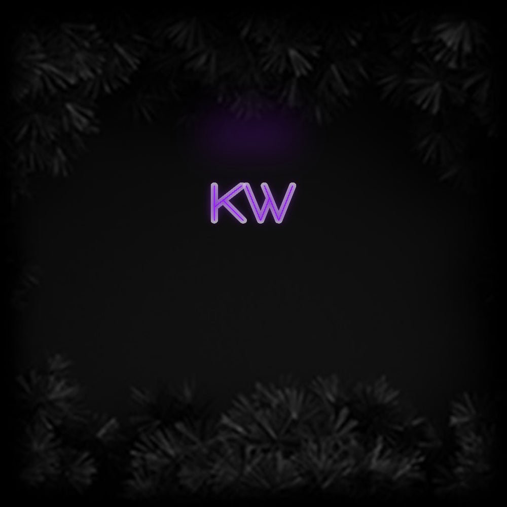 Konfiguriertes Neonschild: KW - Official Neon - led neon schild schriftzug personalisiert
