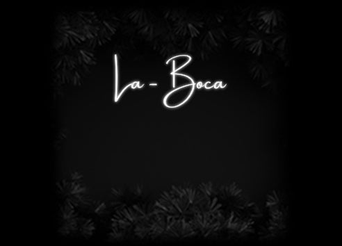 Konfiguriertes Neonschild: La - Boca - Official Neon - led neon schild schriftzug personalisiert