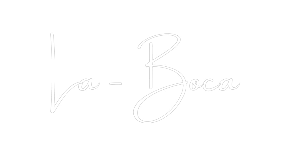 Konfiguriertes Neonschild: La - Boca - Official Neon - led neon schild schriftzug personalisiert