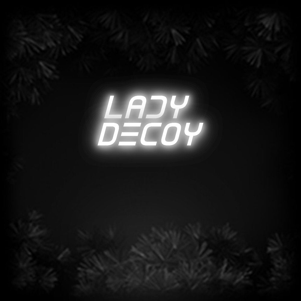 Konfiguriertes Neonschild: Lady Decoy - Official Neon - led neon schild schriftzug personalisiert