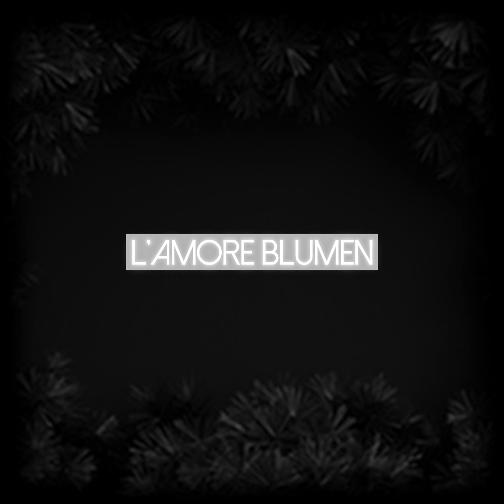 Konfiguriertes Neonschild: L'amore Blumen - Official Neon - led neon schild schriftzug personalisiert