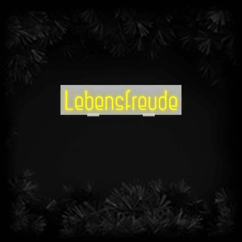 Konfiguriertes Neonschild: Lebensfreude - Official Neon - led neon schild schriftzug personalisiert