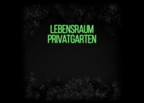 Konfiguriertes Neonschild: Lebensraum P... - Official Neon - led neon schild schriftzug personalisiert