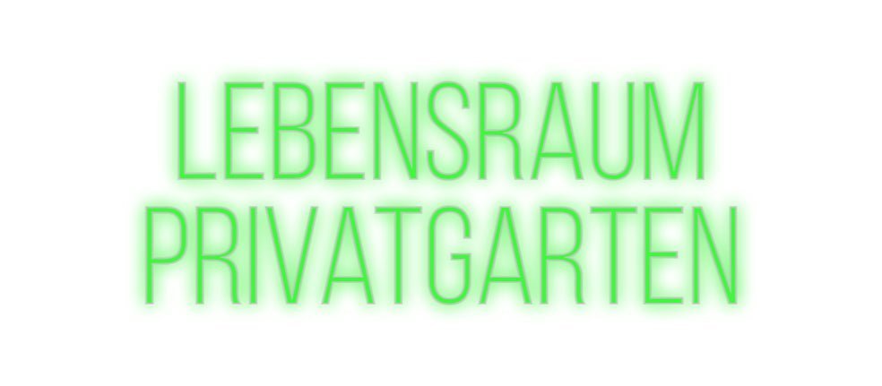 Konfiguriertes Neonschild: Lebensraum P... - Official Neon - led neon schild schriftzug personalisiert