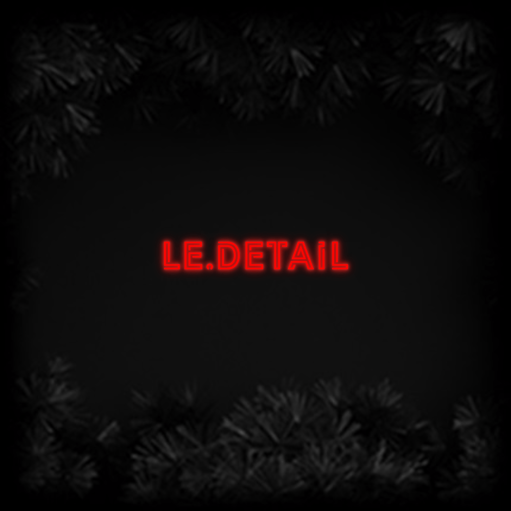 Konfiguriertes Neonschild: LE.DETAIL - Official Neon - led neon schild schriftzug personalisiert