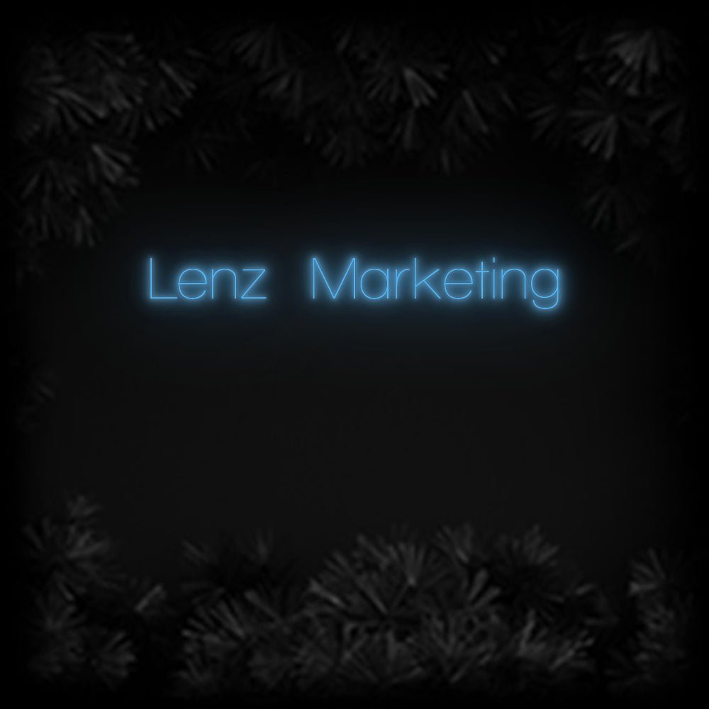 Konfiguriertes Neonschild: Lenz Marketing - Official Neon - led neon schild schriftzug personalisiert