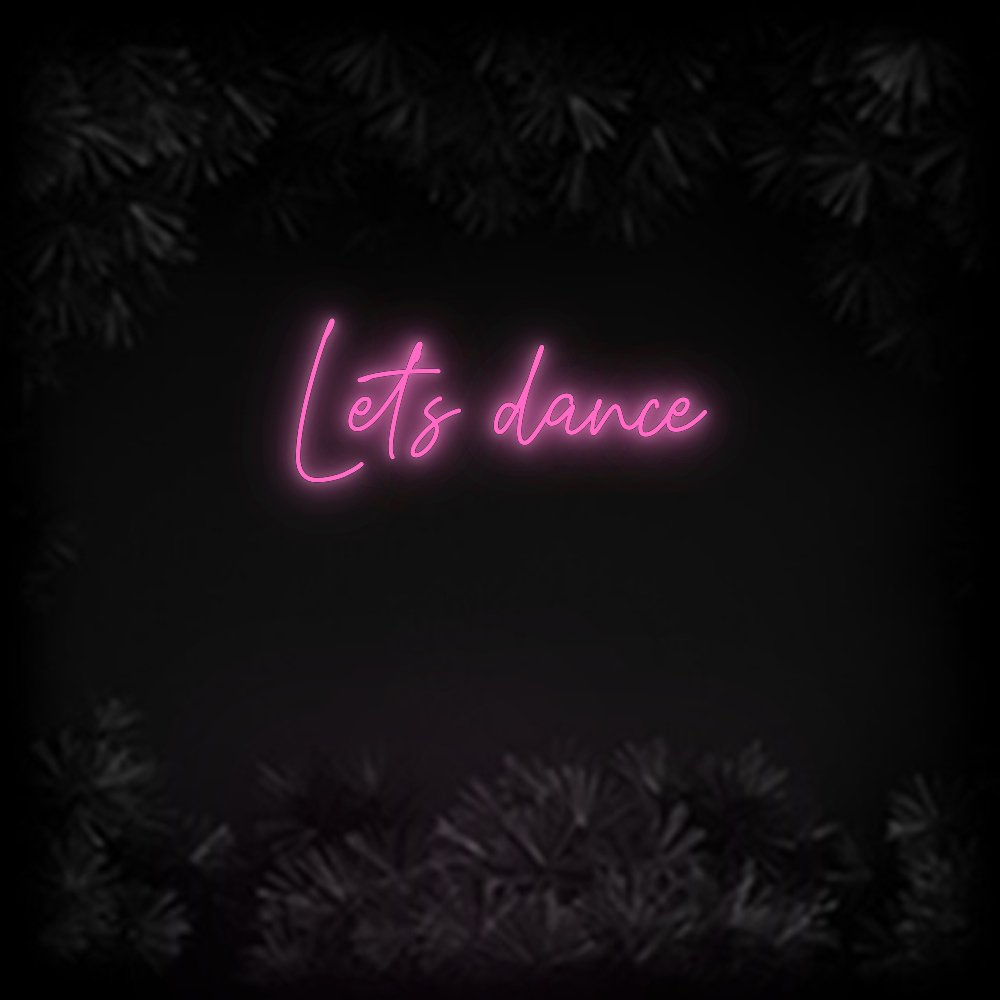 Konfiguriertes Neonschild: Let's dance - Official Neon - led neon schild schriftzug personalisiert