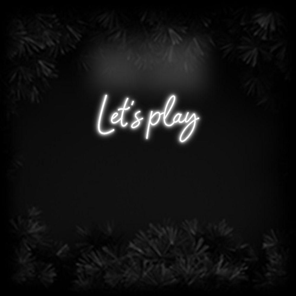 Konfiguriertes Neonschild: Let‘s play - Official Neon - led neon schild schriftzug personalisiert