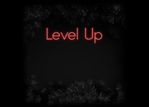 Konfiguriertes Neonschild: Level Up - Official Neon - led neon schild schriftzug personalisiert