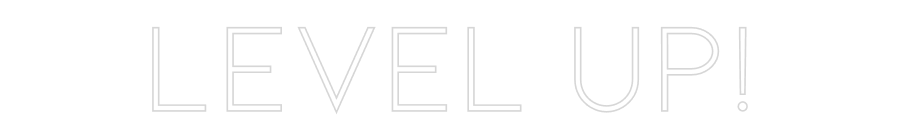 Konfiguriertes Neonschild: LEVEL UP! - Official Neon - led neon schild schriftzug personalisiert