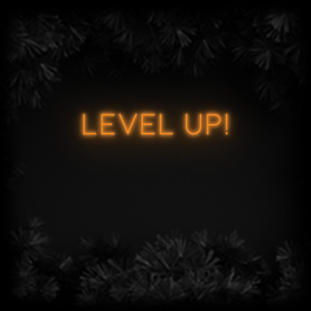 Konfiguriertes Neonschild: LEVEL UP! - Official Neon - led neon schild schriftzug personalisiert
