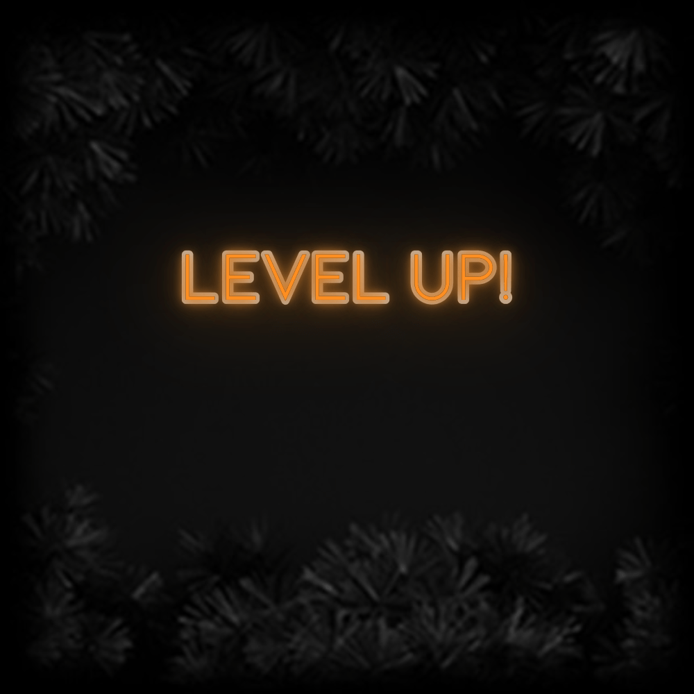 Konfiguriertes Neonschild: LEVEL UP! - Official Neon - led neon schild schriftzug personalisiert
