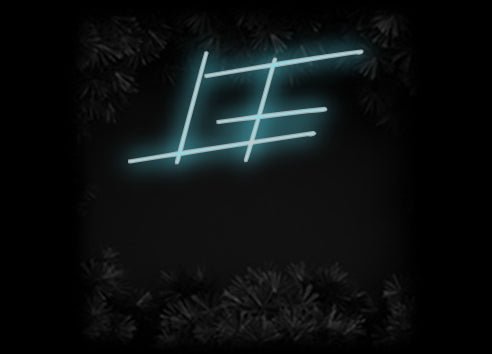 Konfiguriertes Neonschild: LF - Official Neon - led neon schild schriftzug personalisiert