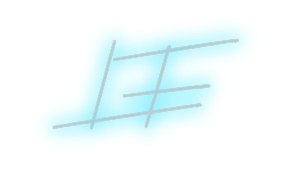 Konfiguriertes Neonschild: LF - Official Neon - led neon schild schriftzug personalisiert