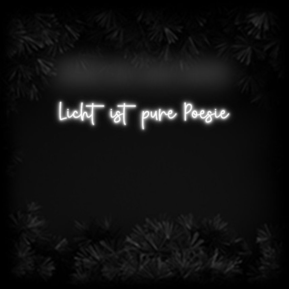 Konfiguriertes Neonschild: Licht ist pur... - Official Neon - led neon schild schriftzug personalisiert