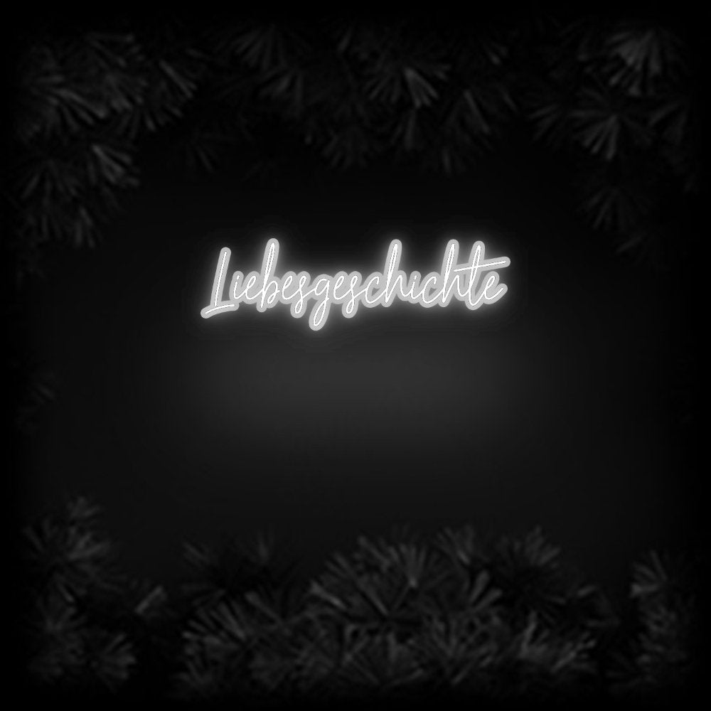 Konfiguriertes Neonschild: Liebesgeschic... - Official Neon - led neon schild schriftzug personalisiert