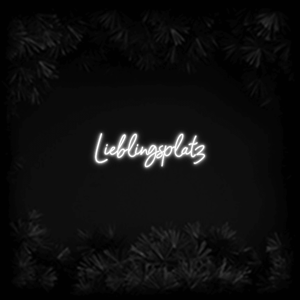 Konfiguriertes Neonschild: Lieblingsplatz - Official Neon - led neon schild schriftzug personalisiert