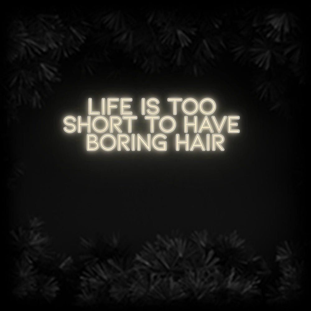 Konfiguriertes Neonschild: LIFE IS TOO ... - Official Neon - led neon schild schriftzug personalisiert