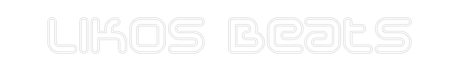 Konfiguriertes Neonschild: Likos Beats - Official Neon - led neon schild schriftzug personalisiert
