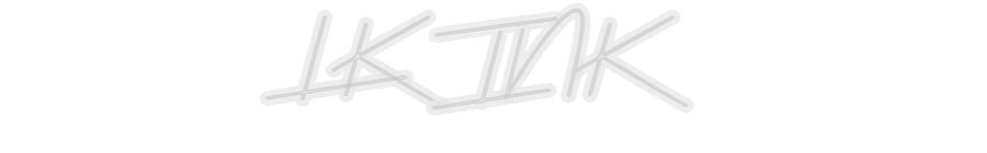 Konfiguriertes Neonschild: LK INK - Official Neon - led neon schild schriftzug personalisiert