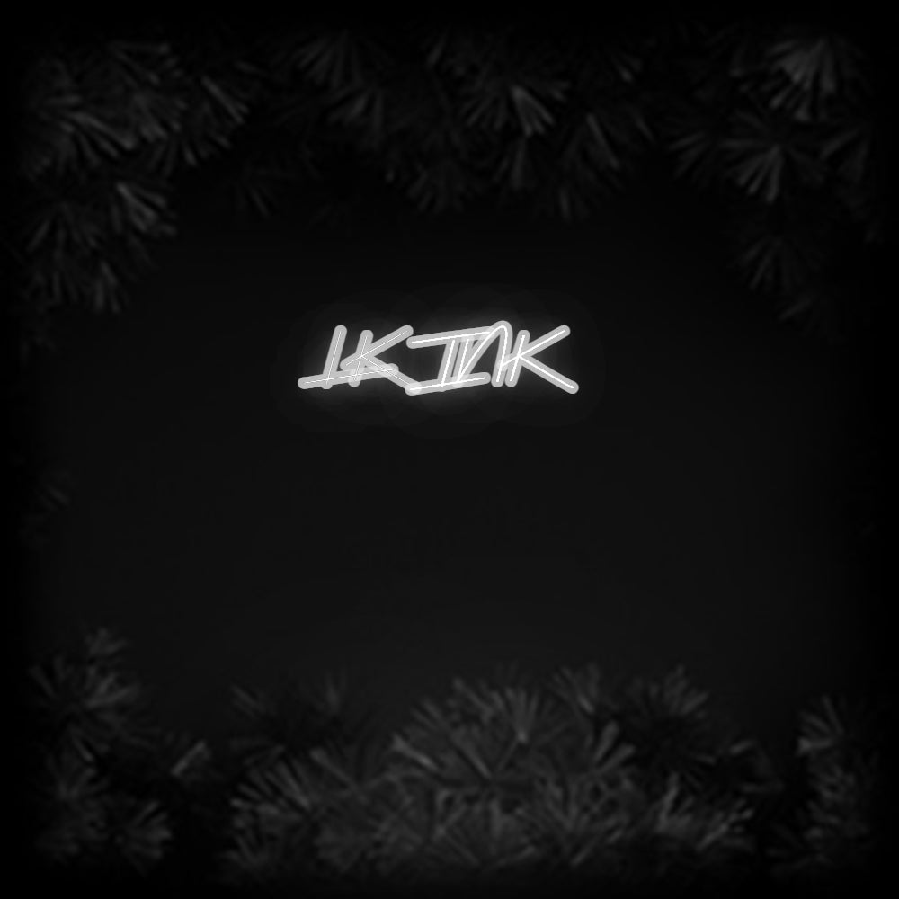 Konfiguriertes Neonschild: LK INK - Official Neon - led neon schild schriftzug personalisiert