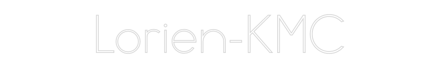 Konfiguriertes Neonschild: Lorien - KMC - Official Neon - led neon schild schriftzug personalisiert