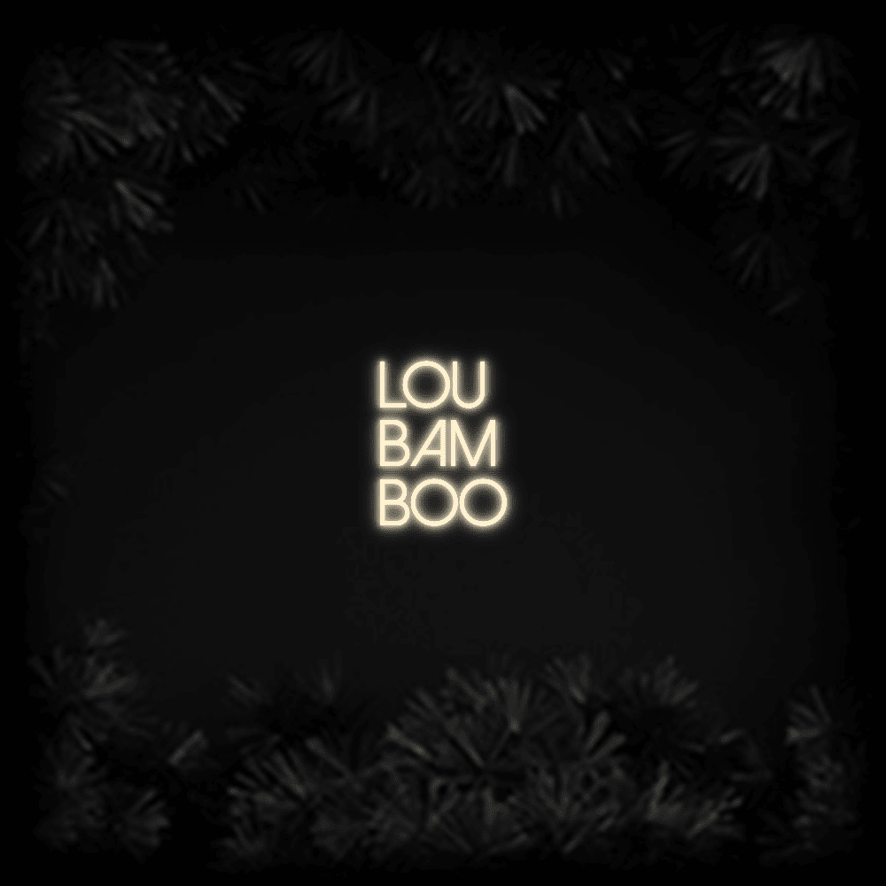 Konfiguriertes Neonschild: LOU BAM BOO - Official Neon - led neon schild schriftzug personalisiert