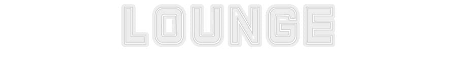 Konfiguriertes Neonschild: LOUNGE - Official Neon - led neon schild schriftzug personalisiert