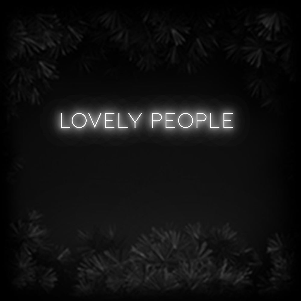 Konfiguriertes Neonschild: LOVELY PEOPLE - Official Neon - led neon schild schriftzug personalisiert