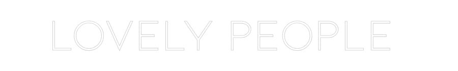 Konfiguriertes Neonschild: LOVELY PEOPLE - Official Neon - led neon schild schriftzug personalisiert