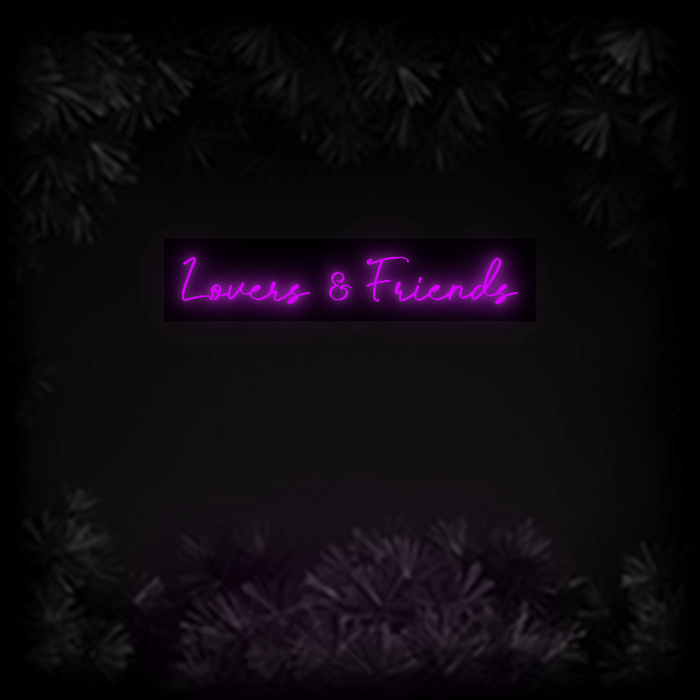 Konfiguriertes Neonschild: Lovers & Frie... - Official Neon - led neon schild schriftzug personalisiert