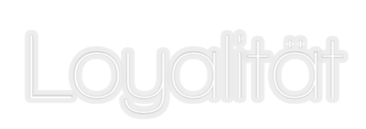 Konfiguriertes Neonschild: Loyalität - Official Neon - led neon schild schriftzug personalisiert