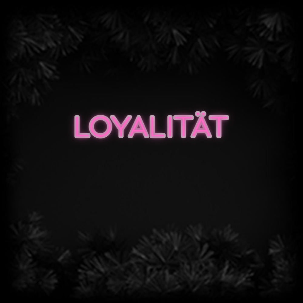 Konfiguriertes Neonschild: Loyalität - Official Neon - led neon schild schriftzug personalisiert