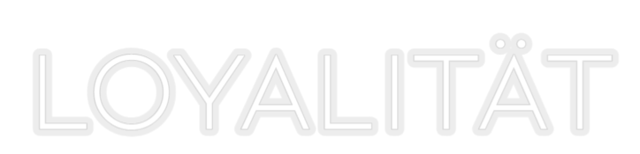 Konfiguriertes Neonschild: Loyalität - Official Neon - led neon schild schriftzug personalisiert