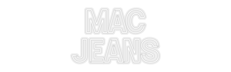Konfiguriertes Neonschild: MAC JEANS - Official Neon - led neon schild schriftzug personalisiert