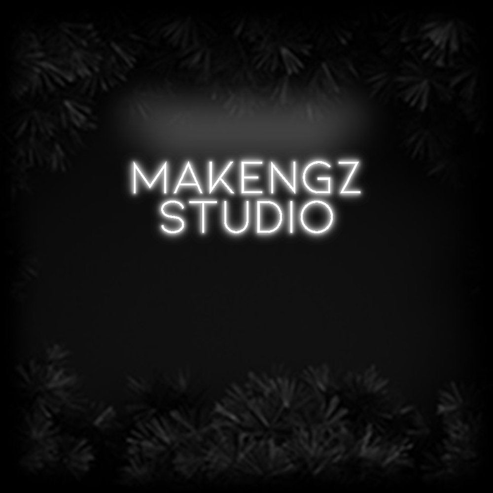 Konfiguriertes Neonschild: Makengz Studio - Official Neon - led neon schild schriftzug personalisiert