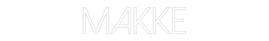 Konfiguriertes Neonschild: Makke - Official Neon - led neon schild schriftzug personalisiert