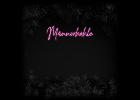 Konfiguriertes Neonschild: Männerhöhle - Official Neon - led neon schild schriftzug personalisiert