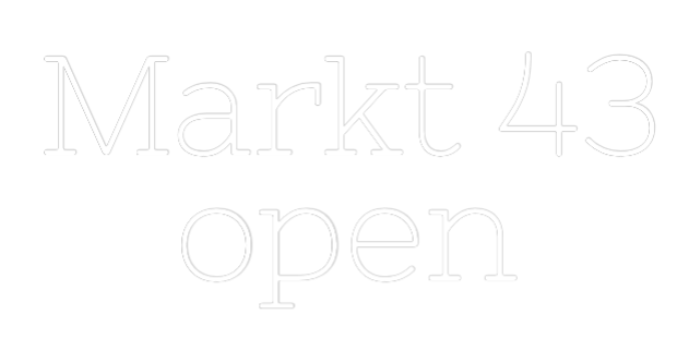 Konfiguriertes Neonschild: Markt 43 open - Official Neon - led neon schild schriftzug personalisiert
